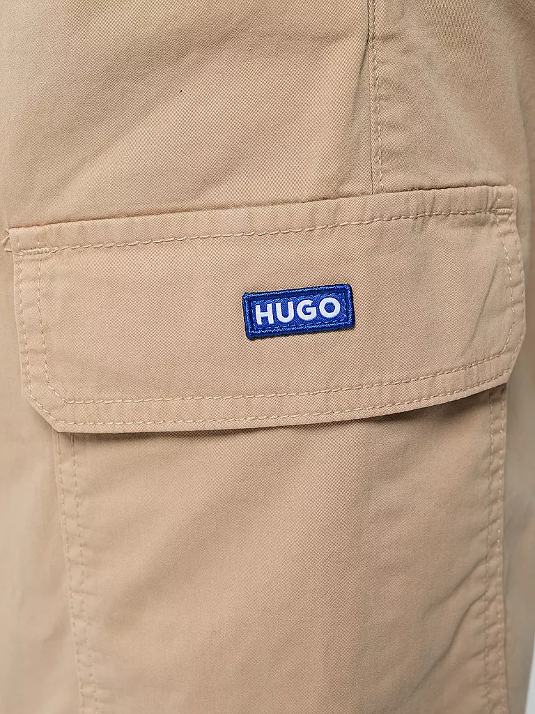 HUGO Cargohose Relaxed Fit HISUNE-1-D_B beige