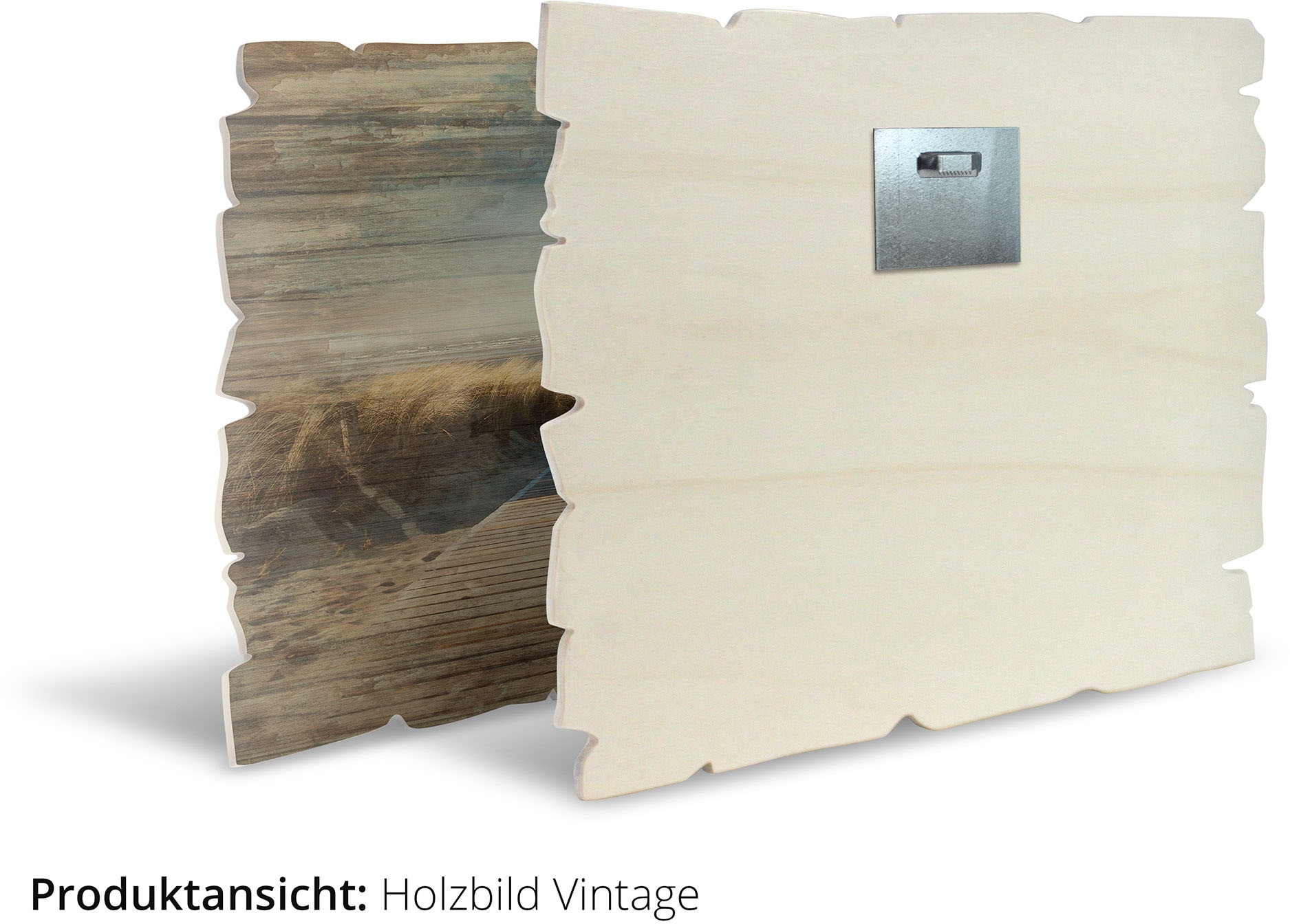 Artland Holzbild »Wildblumenwiese blauer Himmel« Blumenwiese 1 Stk. tlg.