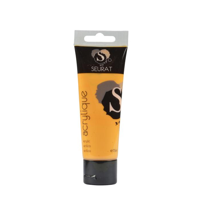 PEINTURE ACRYLIQUE TUBE 75ML JAUNE ORANGE