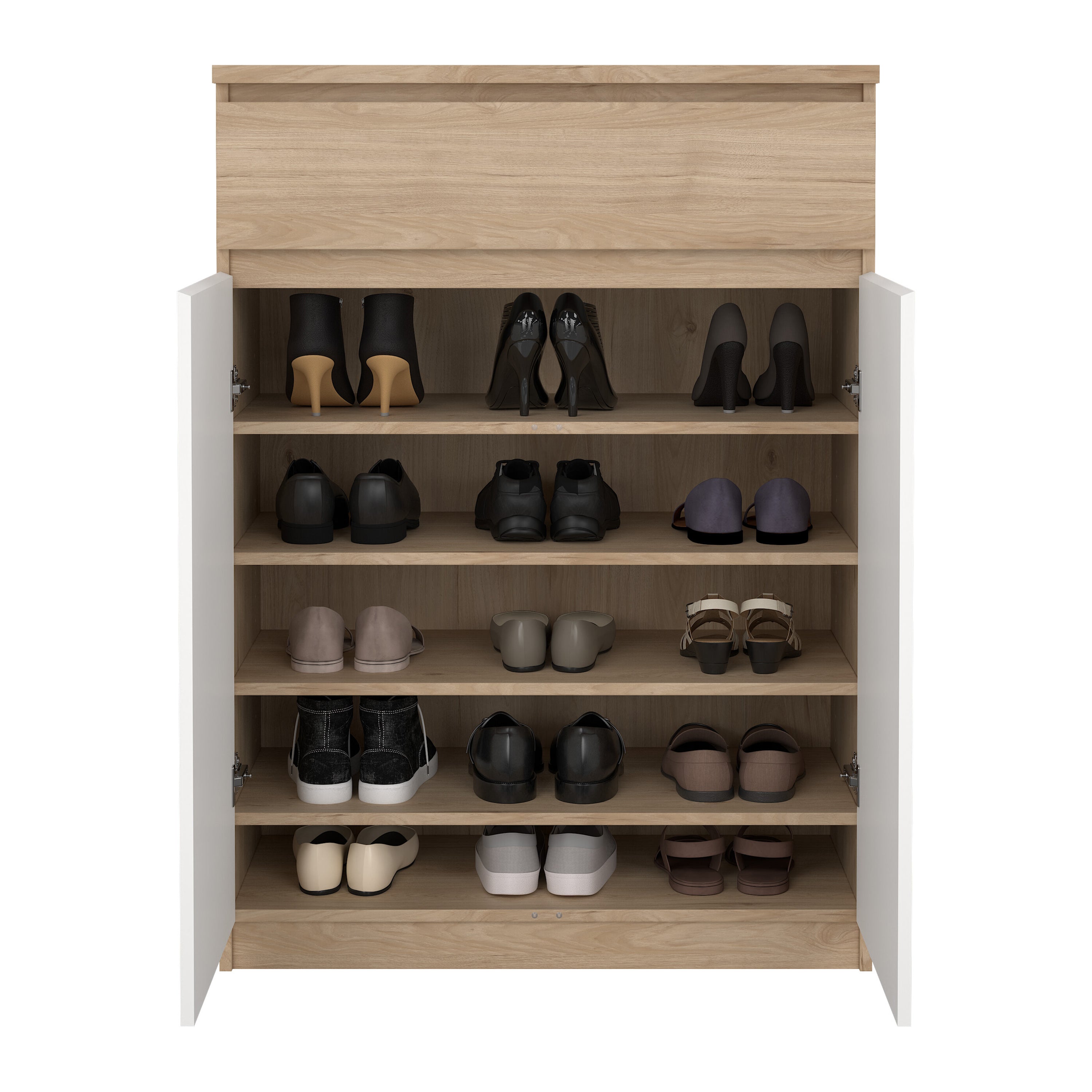 by fonQ basic Slide Schoenenkast - Wit