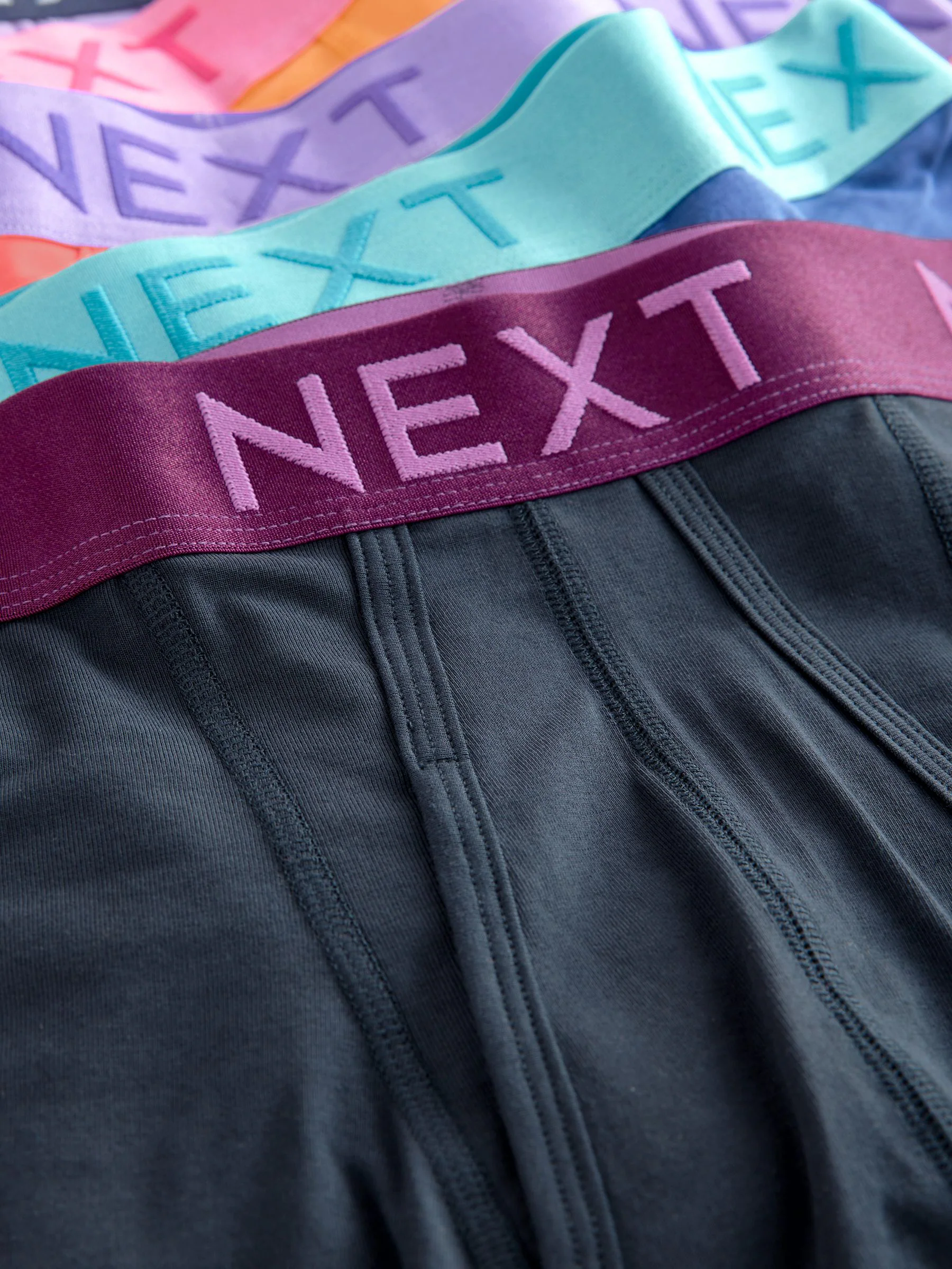 Helder oranje/groen/geel contrast - Verpakking van 10 - Boxershorts met A-voorkant