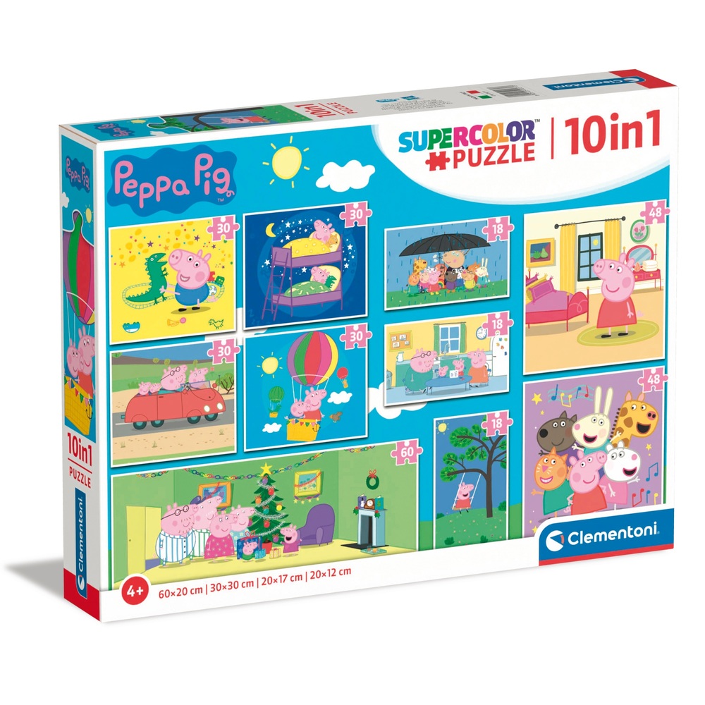 Clementine Peppa Pig 10-in-1-Puzzle