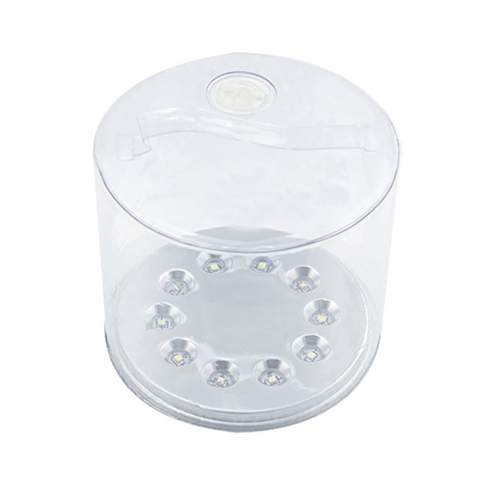 Aufblasbare Outdoor LED Solar Laterne Camping Lampe (90 Lumen) Spritzwassergeschützt   1000mA Akku  (IPX7) - Kaltweiss