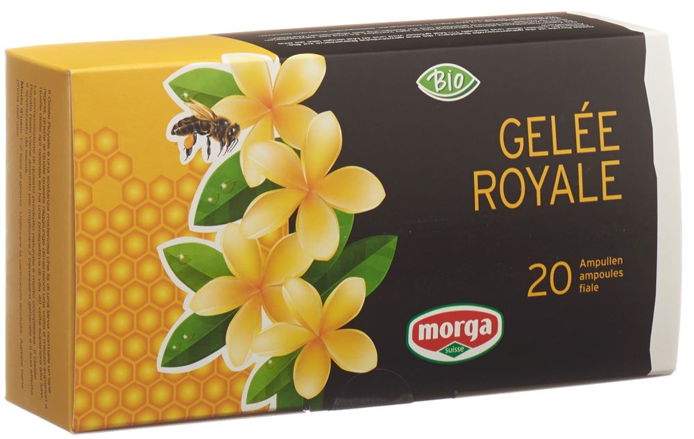 MORGA Gelée Royale 1500 mg<br>20 × 10 ml, Trinkampulle, Bio