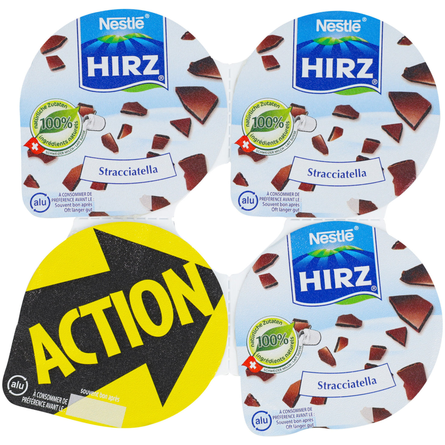 Hirz Joghurt Stracciatella 4x180g