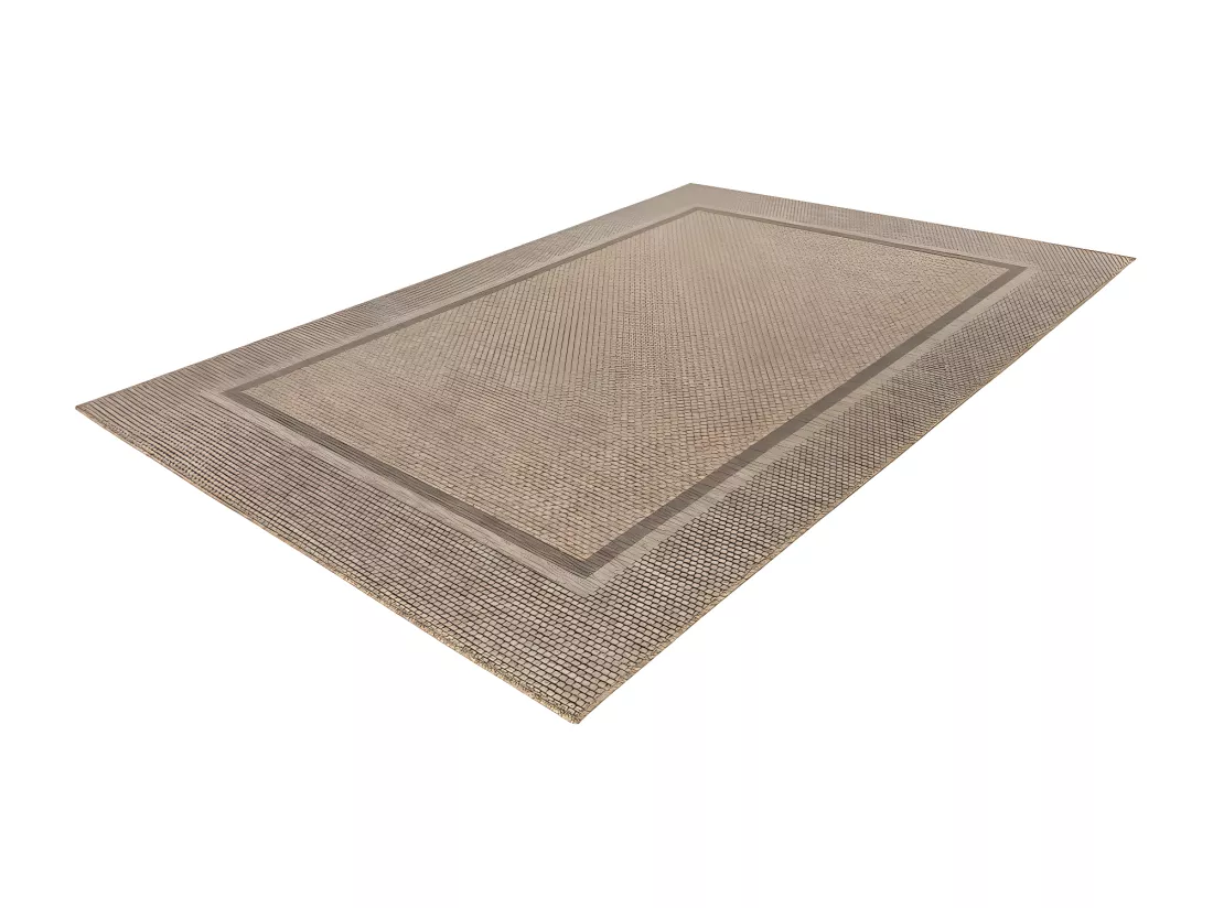 Tapis 230x160cm, design C503A coloris naturel - Confort et élégance pour votre intérieur