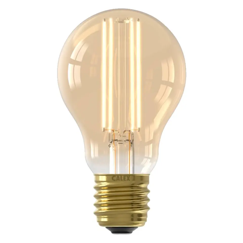 Calex, LED standaardlamp - goudkleur - E27 - 7.5W