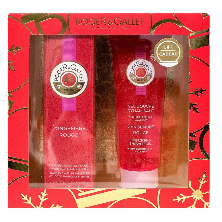 Coffret Gingembre rouge eau parfumée 30 ml et gel douche 50ml offert