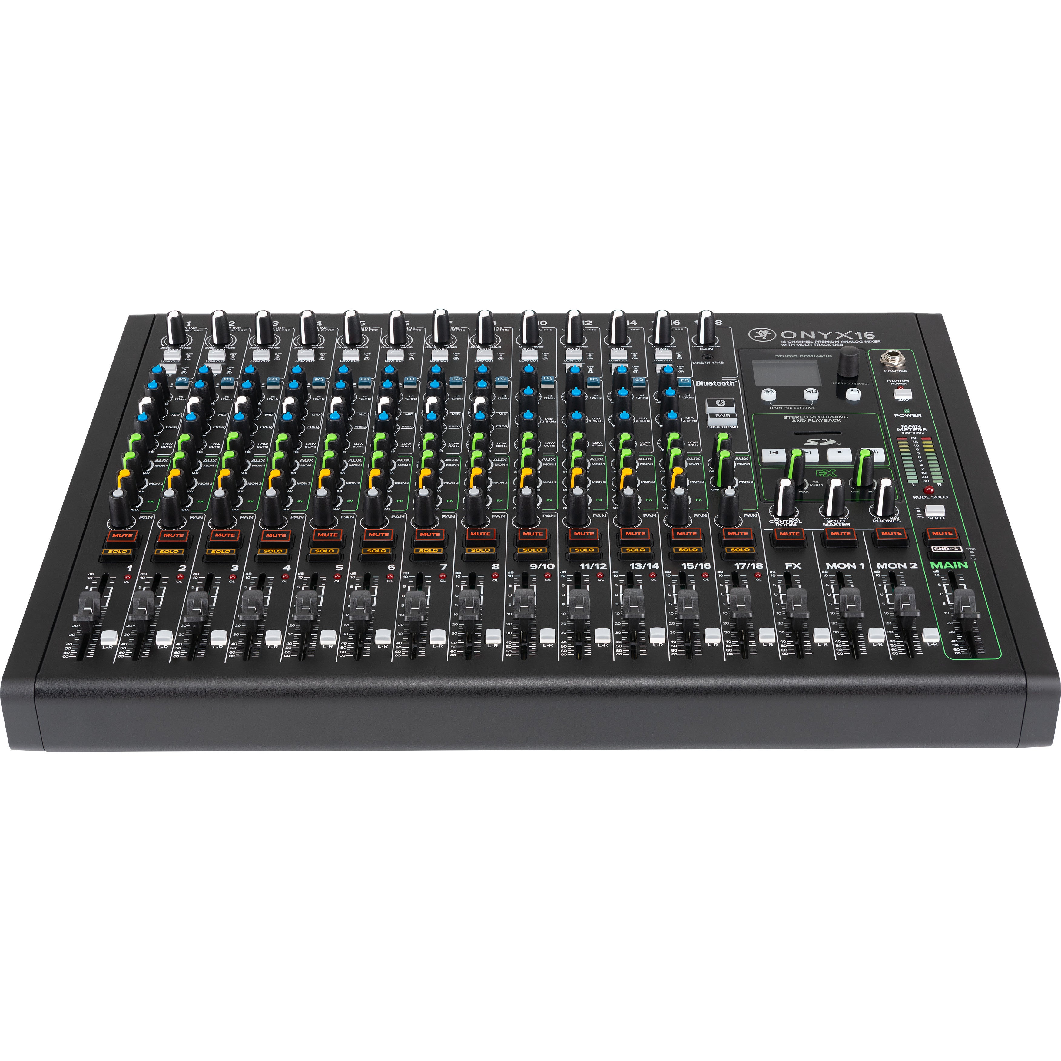 Mackie Onyx16 16-kanaals analoog mengpaneel