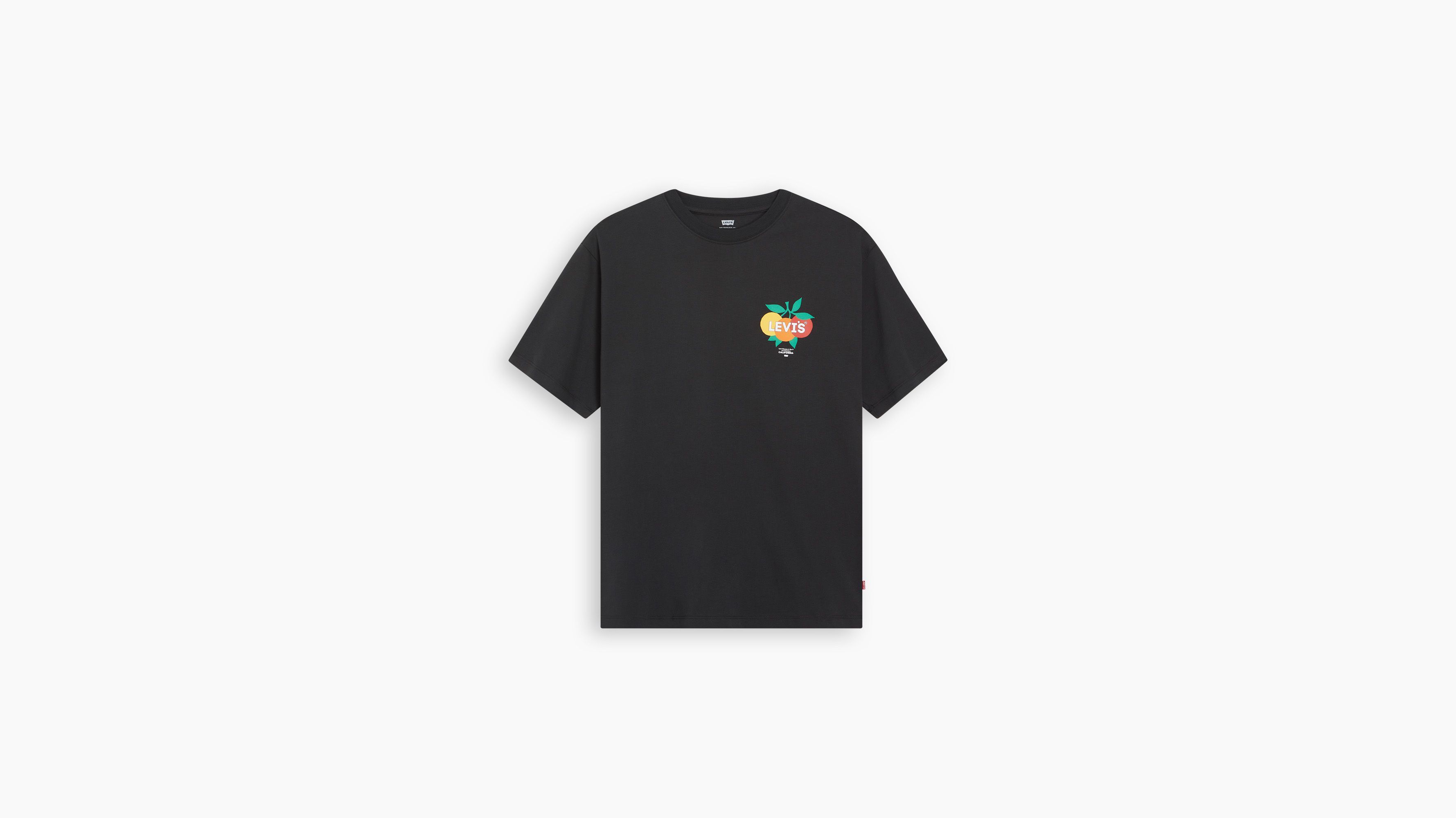 T-shirt graphique Vintage - Citrus / Caviar - Noir