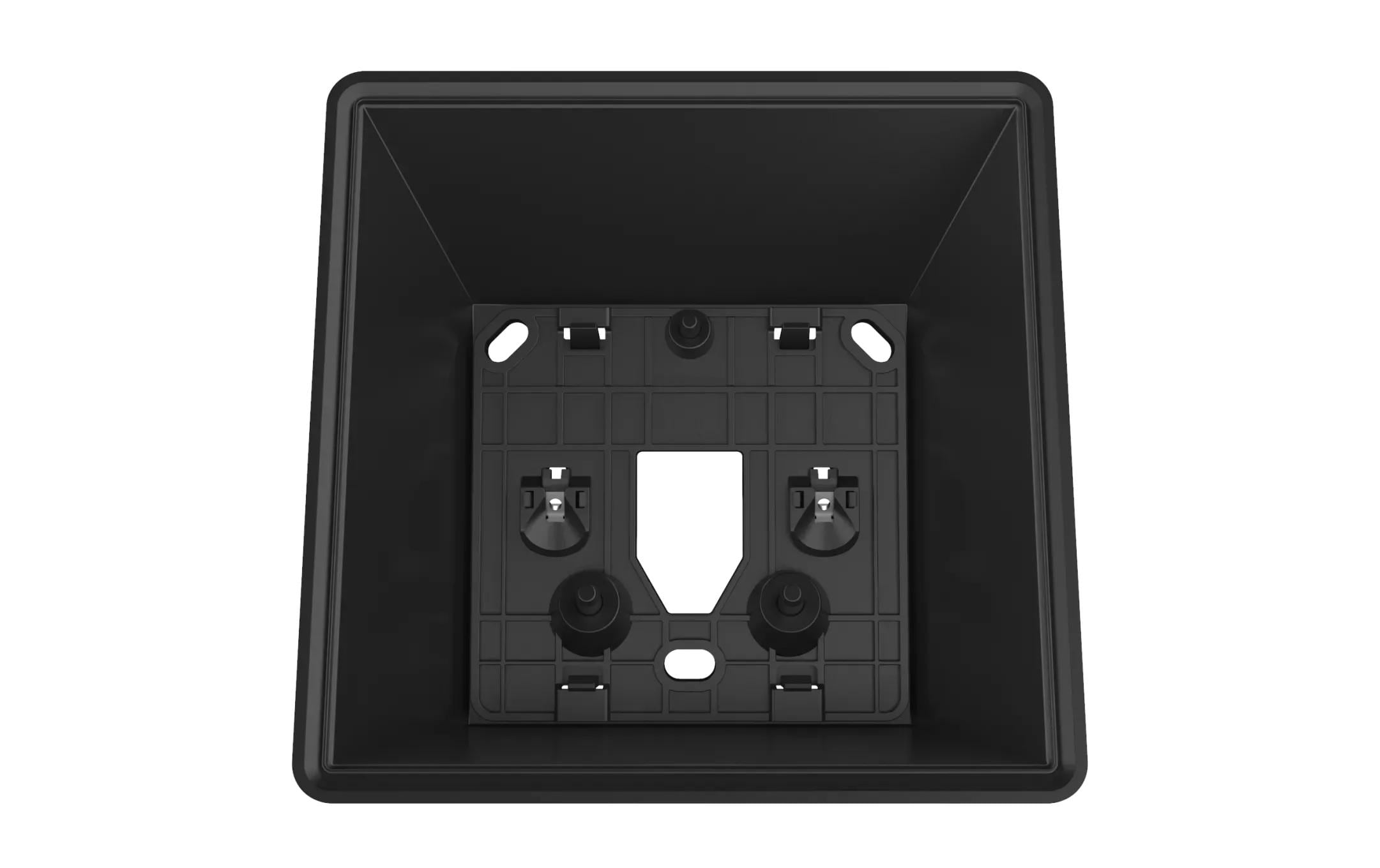 Aufputzgehäuse TI5601 WandhalterungVerwenden Sie die AXIS TI5601 Wandhalterung, um den AXIS I5304 Netzwerk-Anrufbeantworter an einer Wand zu installieren