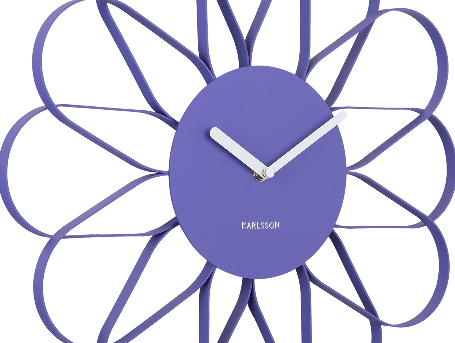 Wall clock Arkis iron bright purple
