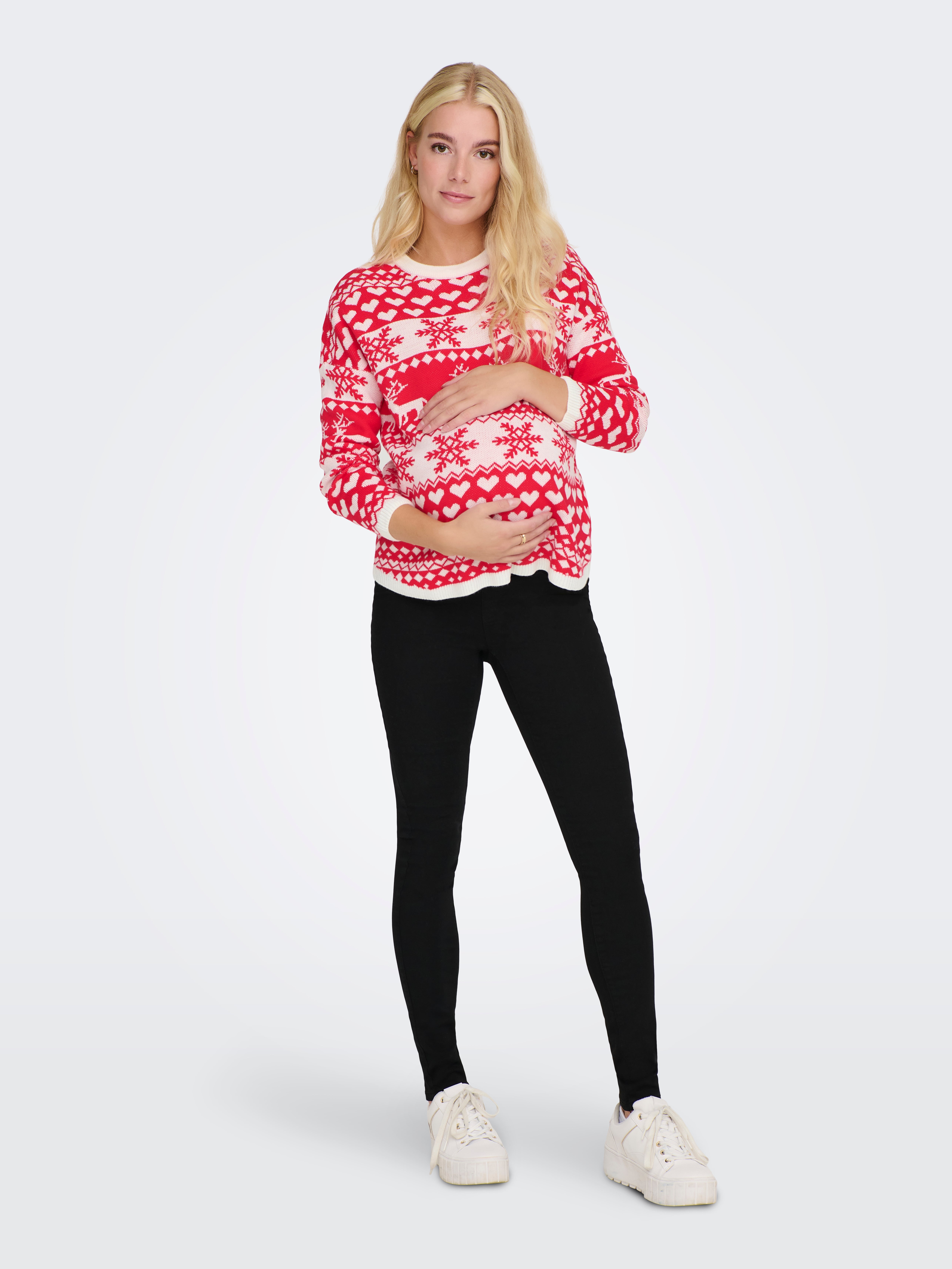 OLMXMAS Strickpullover Cloud Dancer