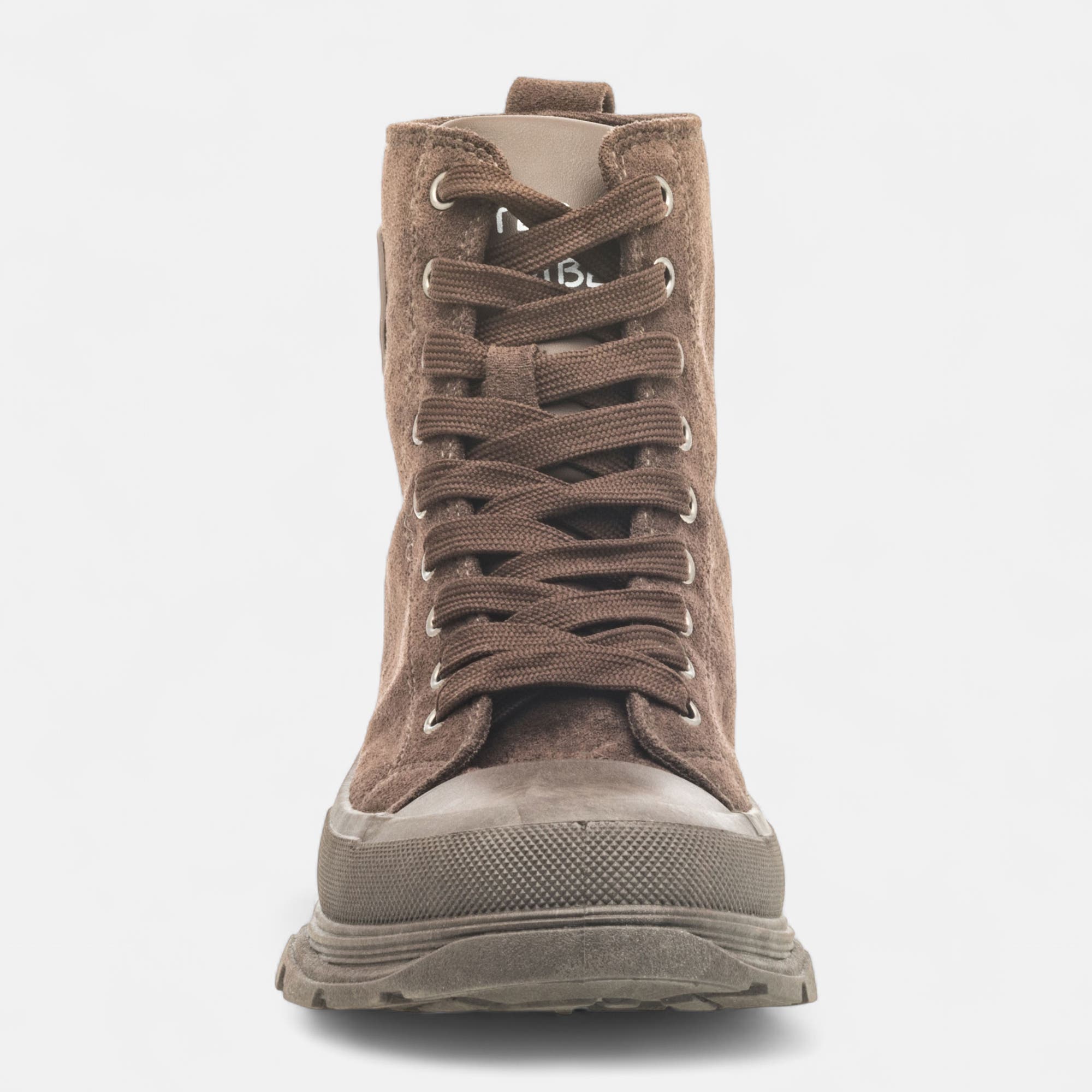 Baskets hautes Femme marron