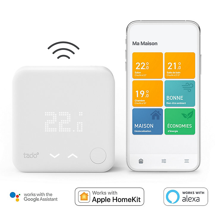 Thermostat connecté intelligent sans fil Tado° V3+