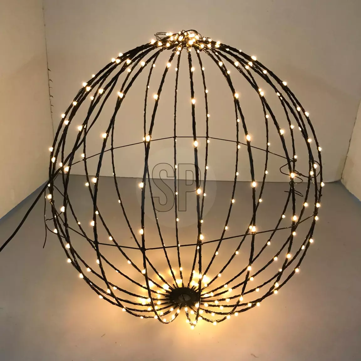 Ballon de Noël lumineux 320 LED (D50 cm) Blanc chaud