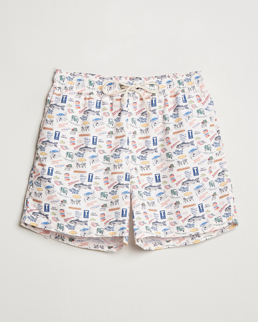 Ripa Ripa Printed Swimshorts Off White