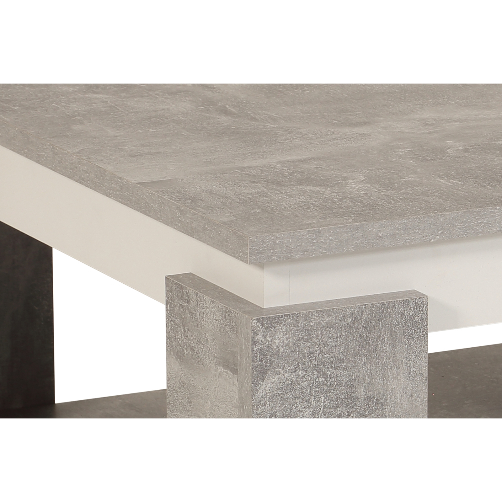 Couchtisch - Beton - weiß - 90 cm