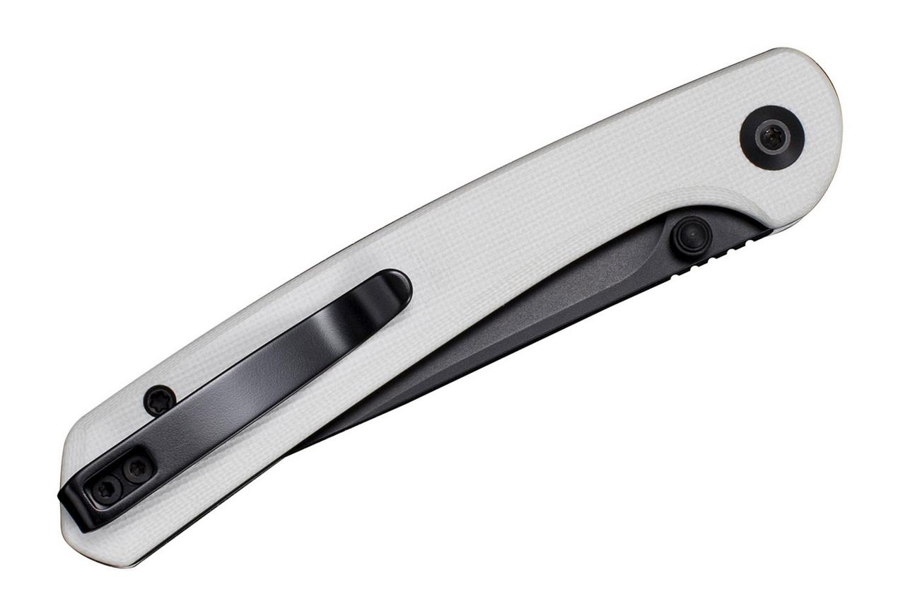 Sencut Skelfin S25007-1 Black 9Cr18MoV, White G10, zakmes