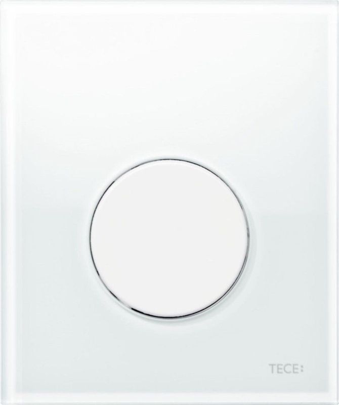 TECE - Loop - Bedieningsplaat Urinoir - Glas - Wit