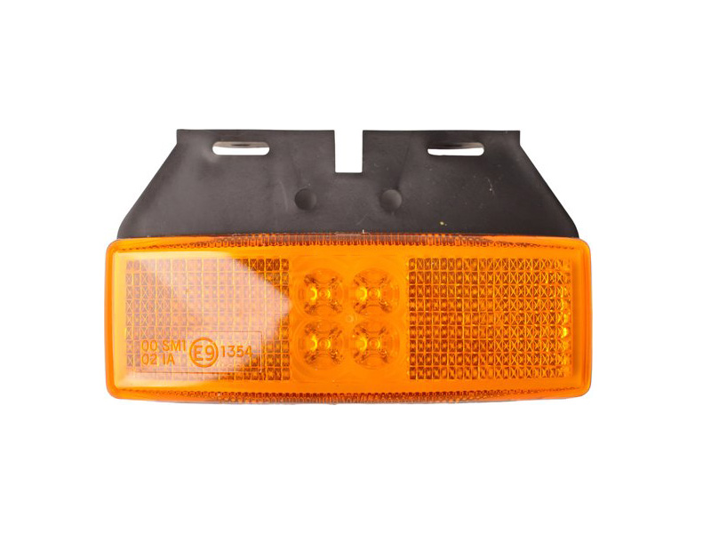 ProPlus 12/24 volt LED zijmarkeringslamp met houder - Oranje