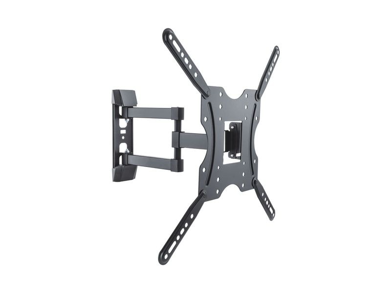 PureMounts Wandhalterung PM-FM12-400 Schwarz Neig- und schwenkbarer TV-Halter