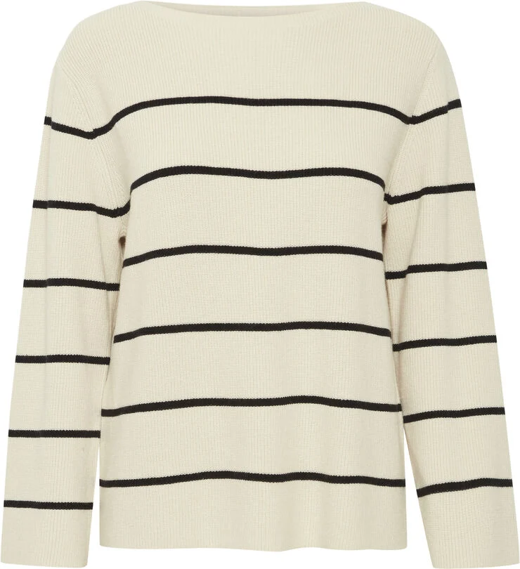 ICHI IHBOSTON LS6 Almond milk black stripe