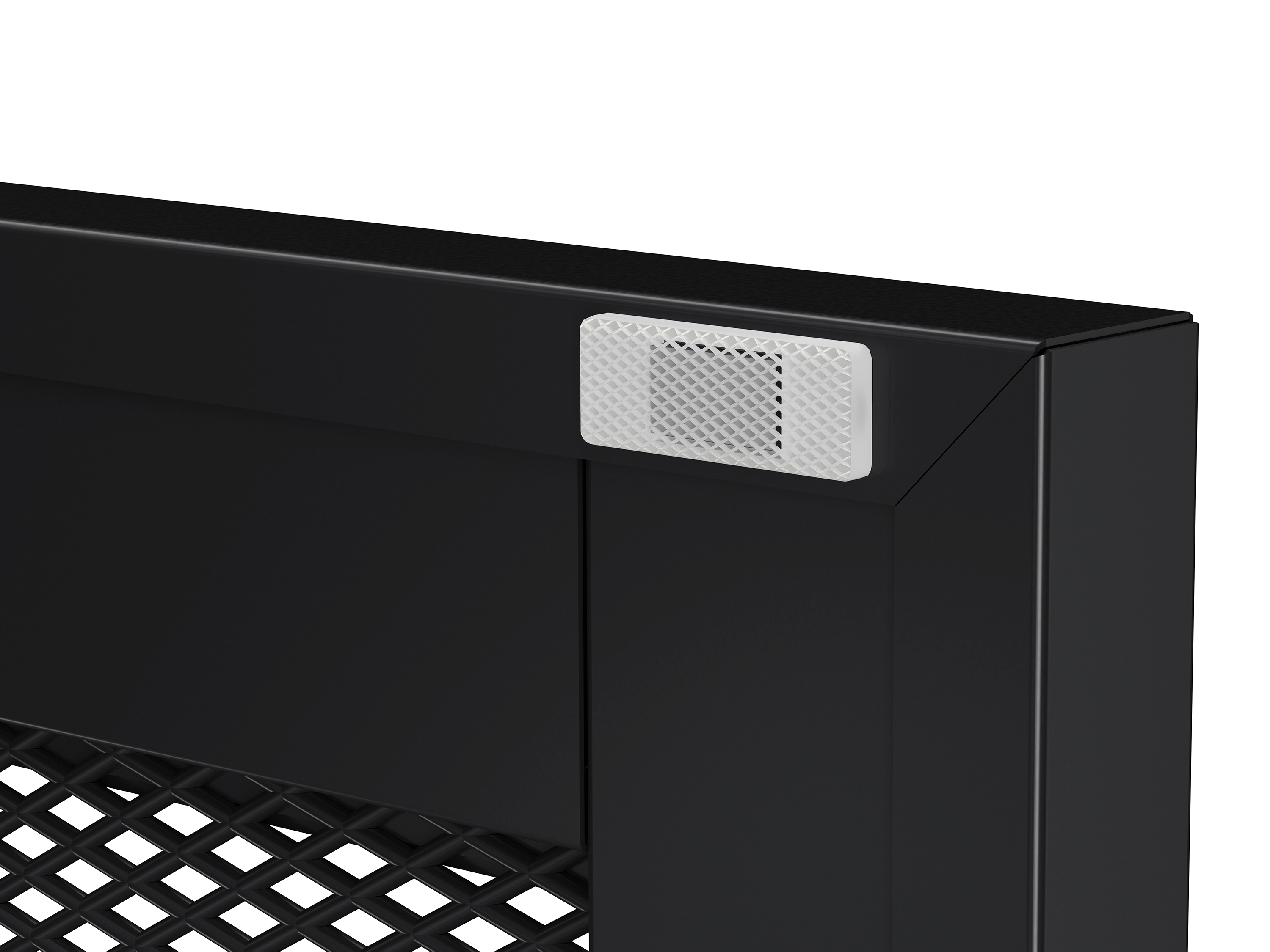 Kommode Metall BRANDO 80 x 101 cm schwarz