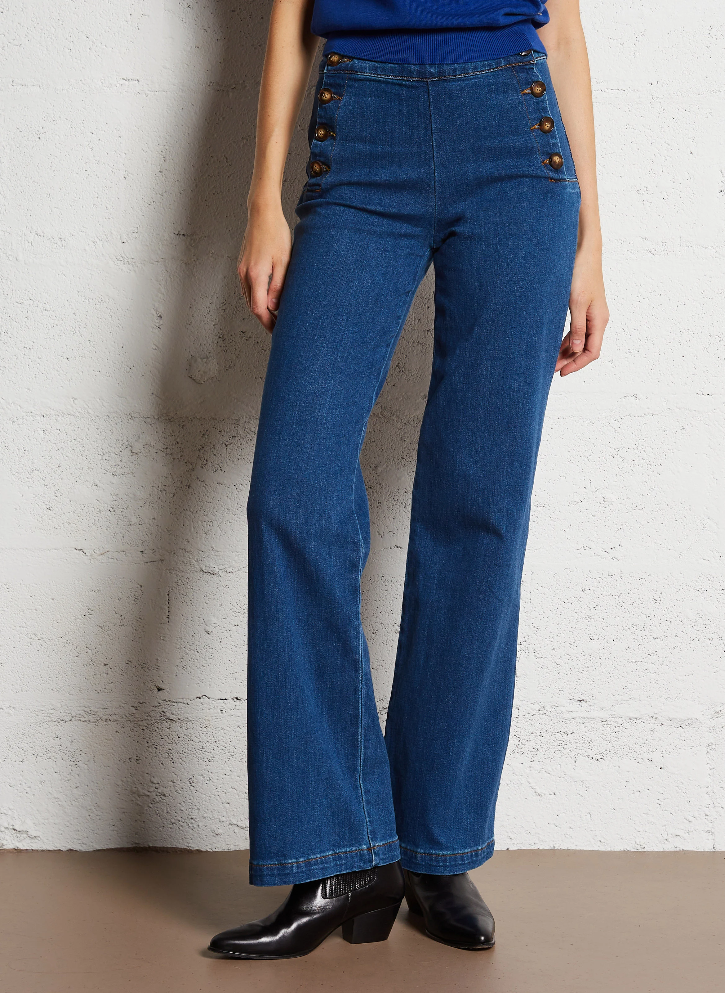 PAULIE - Pantalon droit en velours côtelé | Jean brut