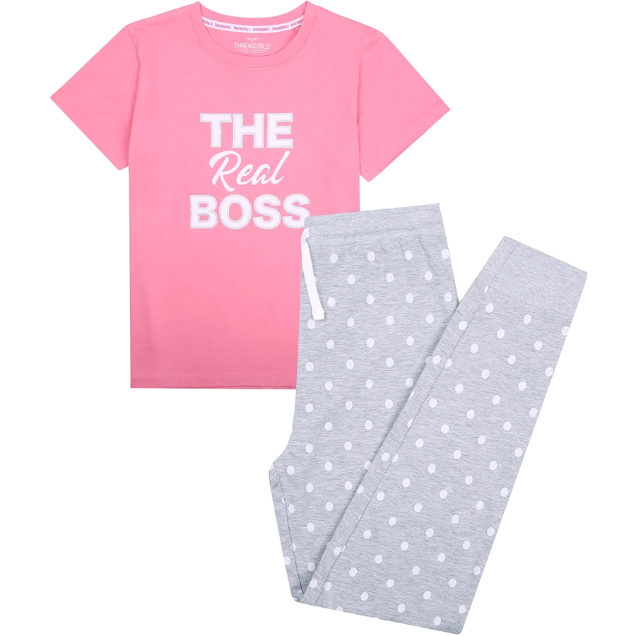 Threadgirls Hausanzug THBBoss Family Lounge Set Pink