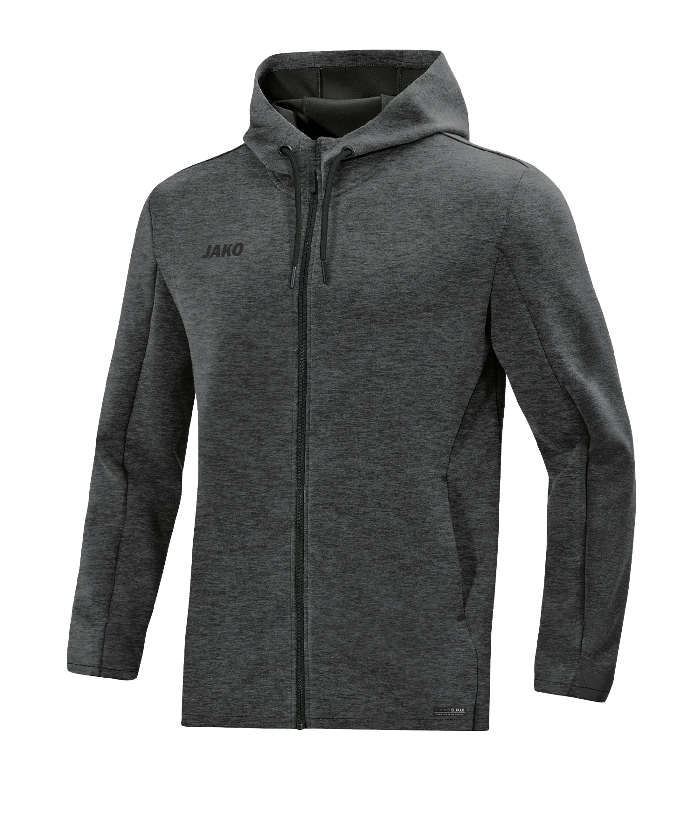 JAKO Premium Basic Kapuzenjacke Grau F21