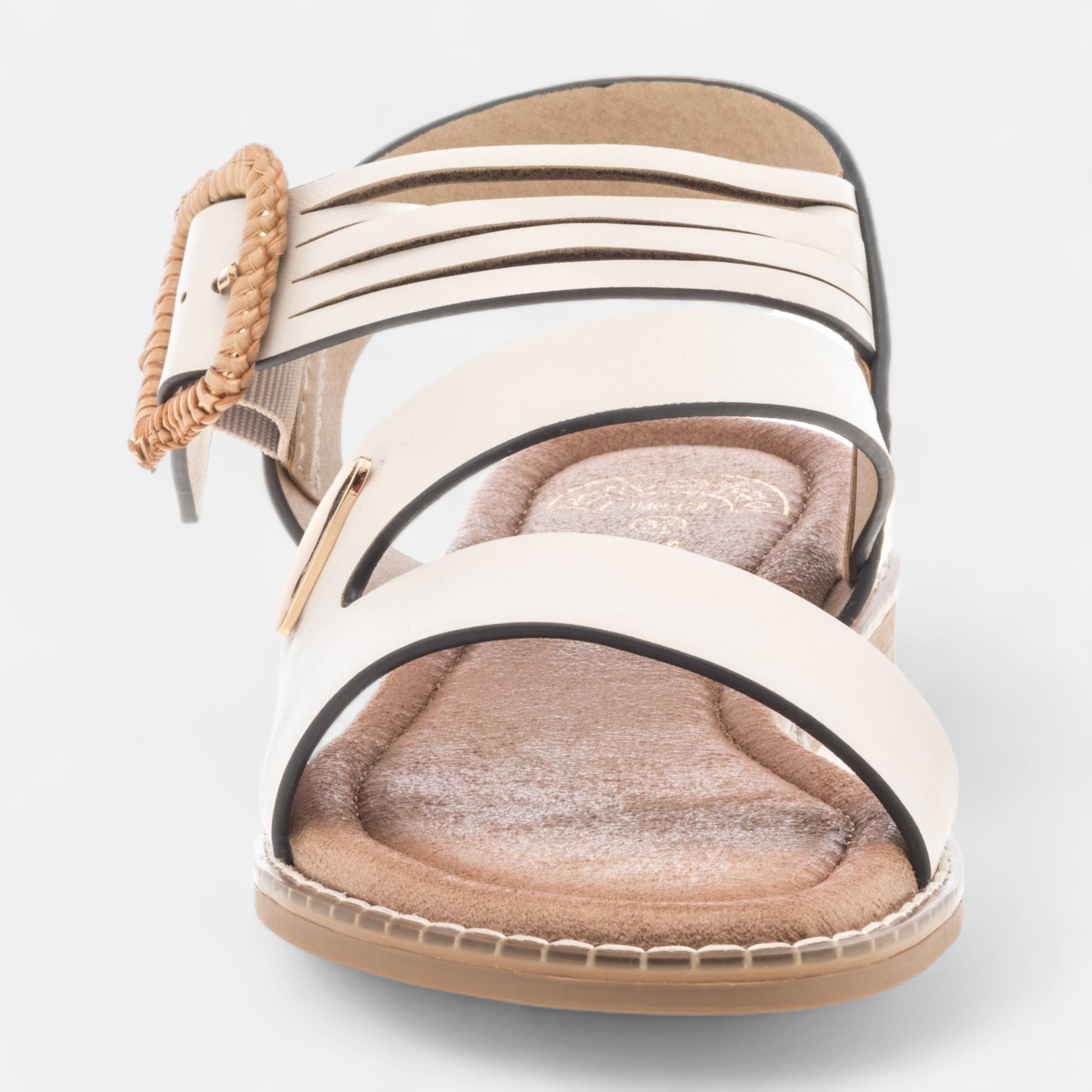 Nu-pieds Femme ecru