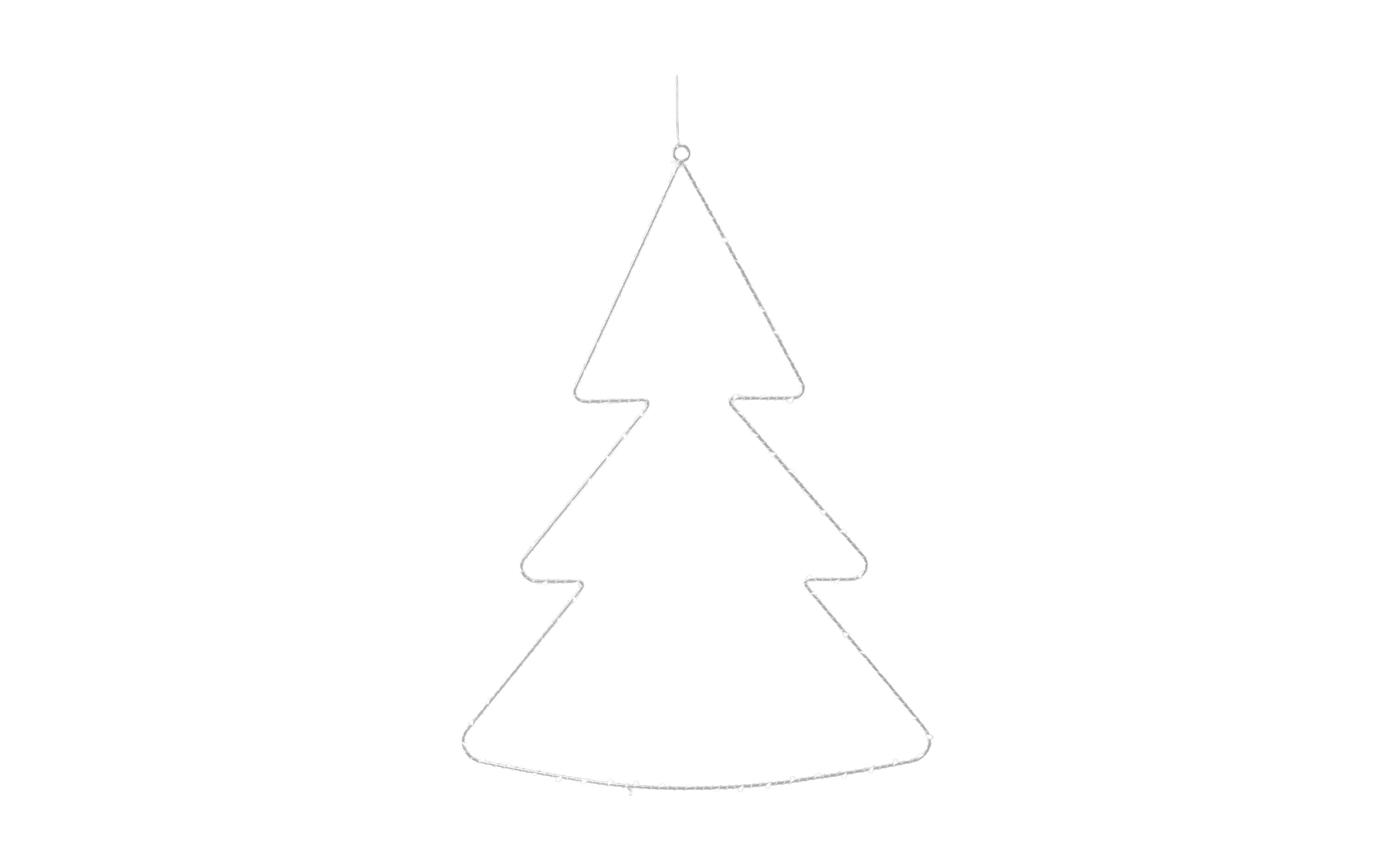 Fensterhänger Liva Tannebaum, 70 cm, WeissLED- Tannenbaum