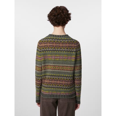 Damenpullover Lammwolle, Multicolor