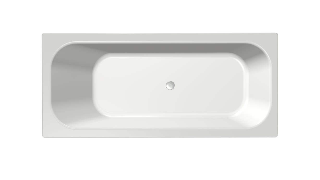 Xenz Aruba ligbad acryl 180x80x45cm zonder overloop wit glans