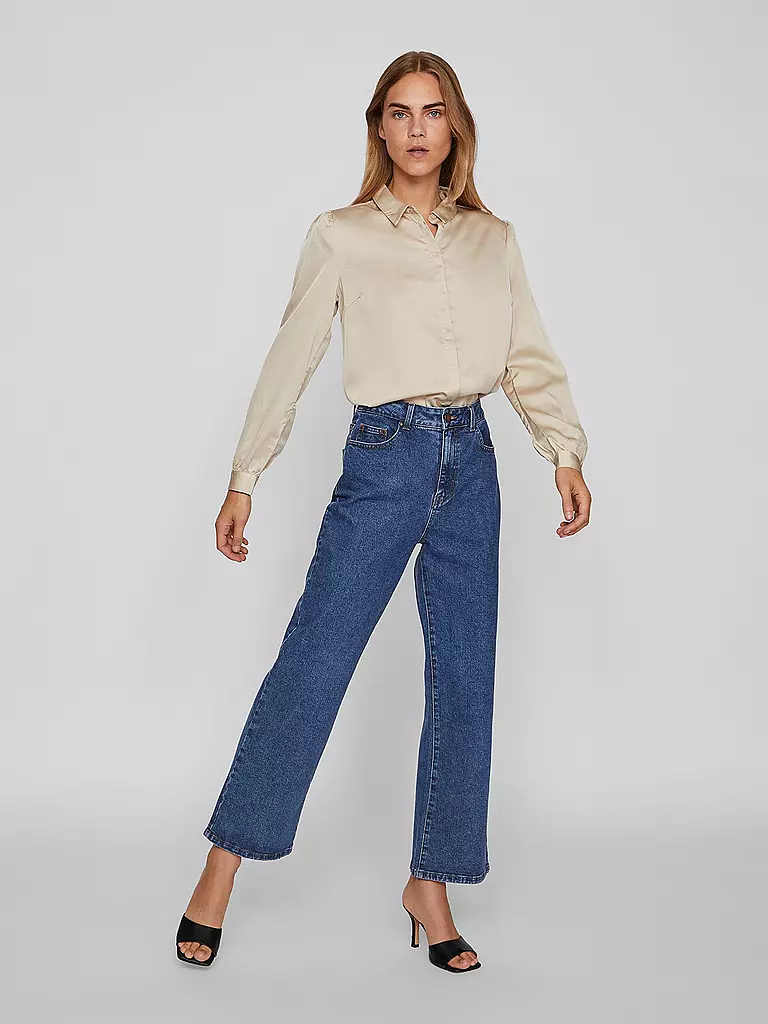 VILA Bluse VIELLETTE beige