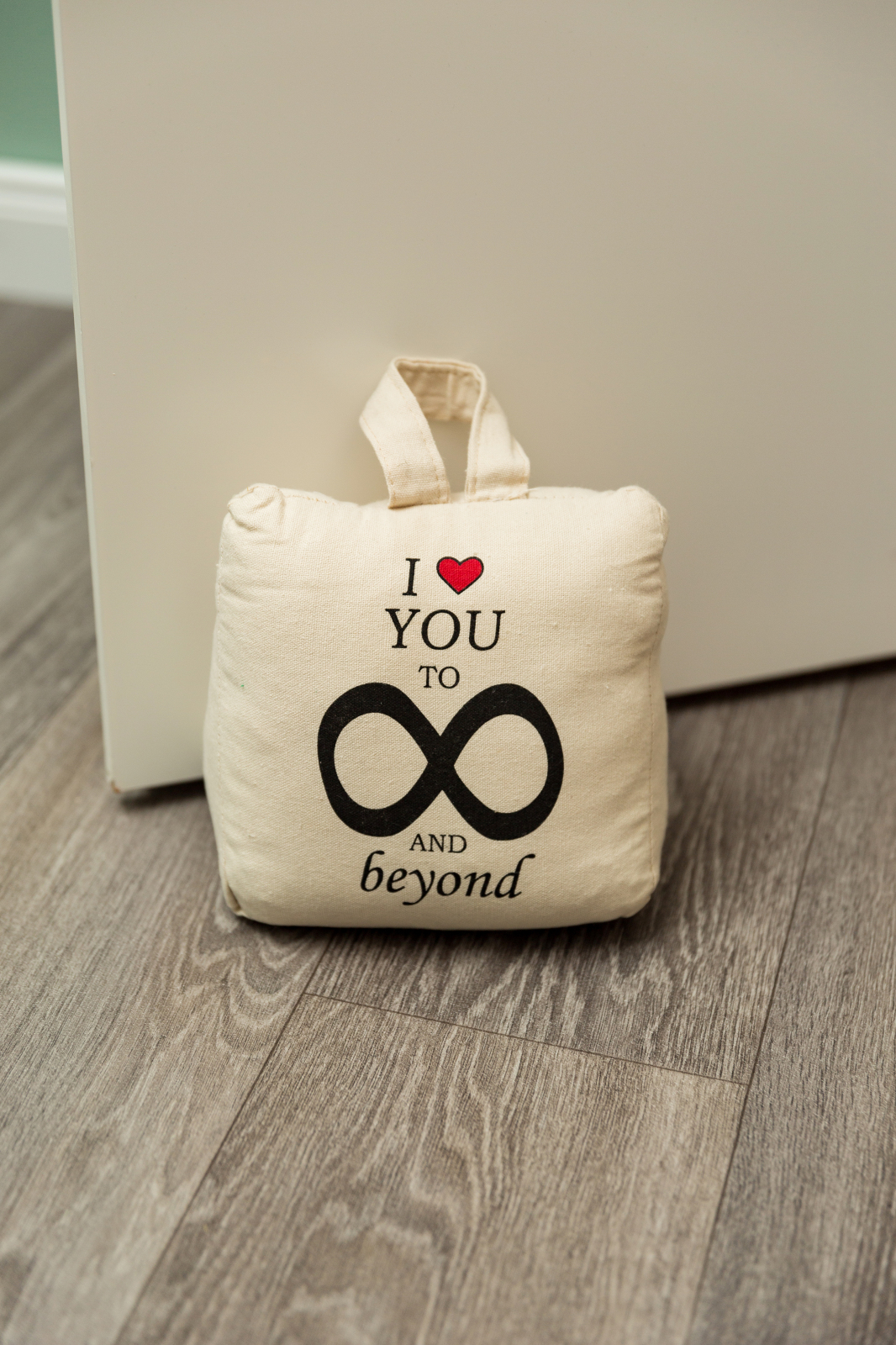 Türstopper I LOVE YOU - beige