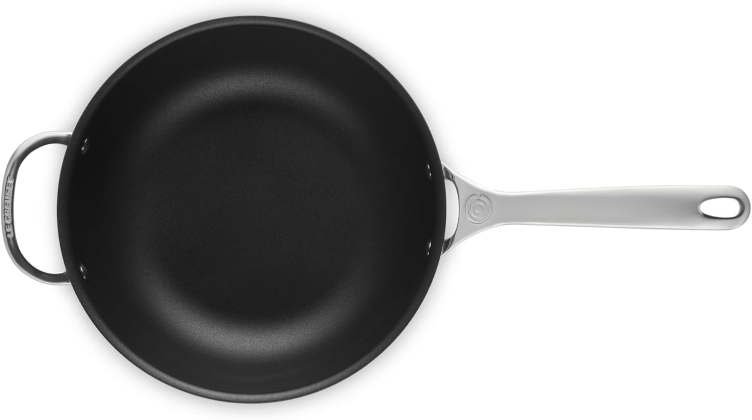 LE CREUSET Antihaftbeschichtete Sautépfanne mit Gegengriff aus 3-ply PLUS Edelstahl, 24 cm, 96601424001700