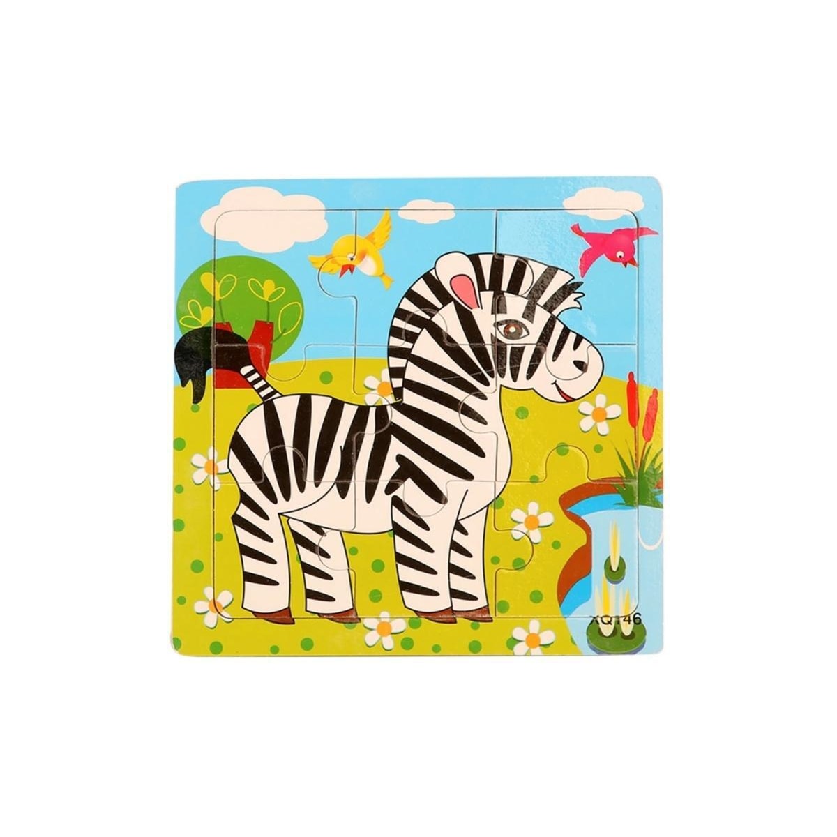 9-delers puslespill, Zebra