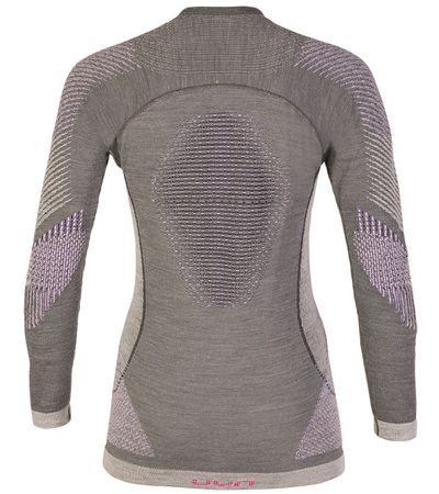 FUSYON Damen-Merinofunktionsshirt  grau  XS