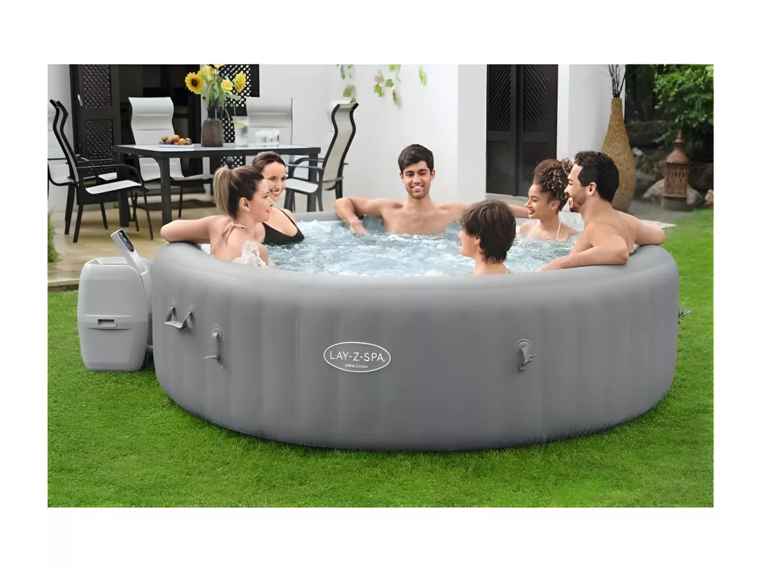 Spa gonflable Lay-Z-Spa Grenada rond Airjet 6/8 places - Bestway