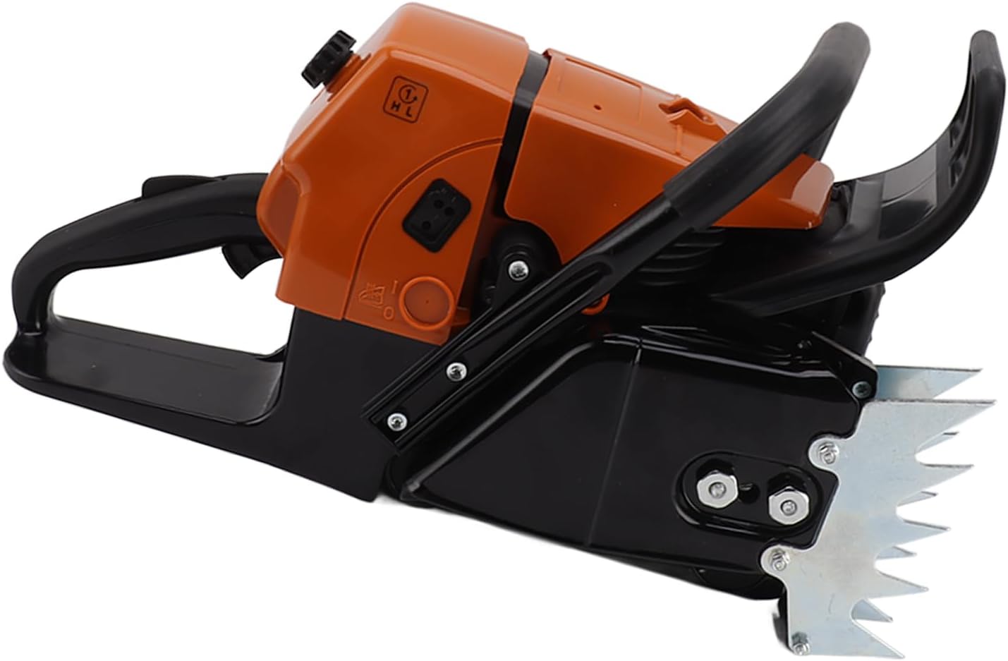 G660 Benzin-Kettensägen-Antriebskopf, Ergonomischer Griff, Kunststoff-Eisen-Start-Schnellstopp-Steuerung, mit Hilfsstartsystem für das Sägen von Bäumen und die Abholzung von