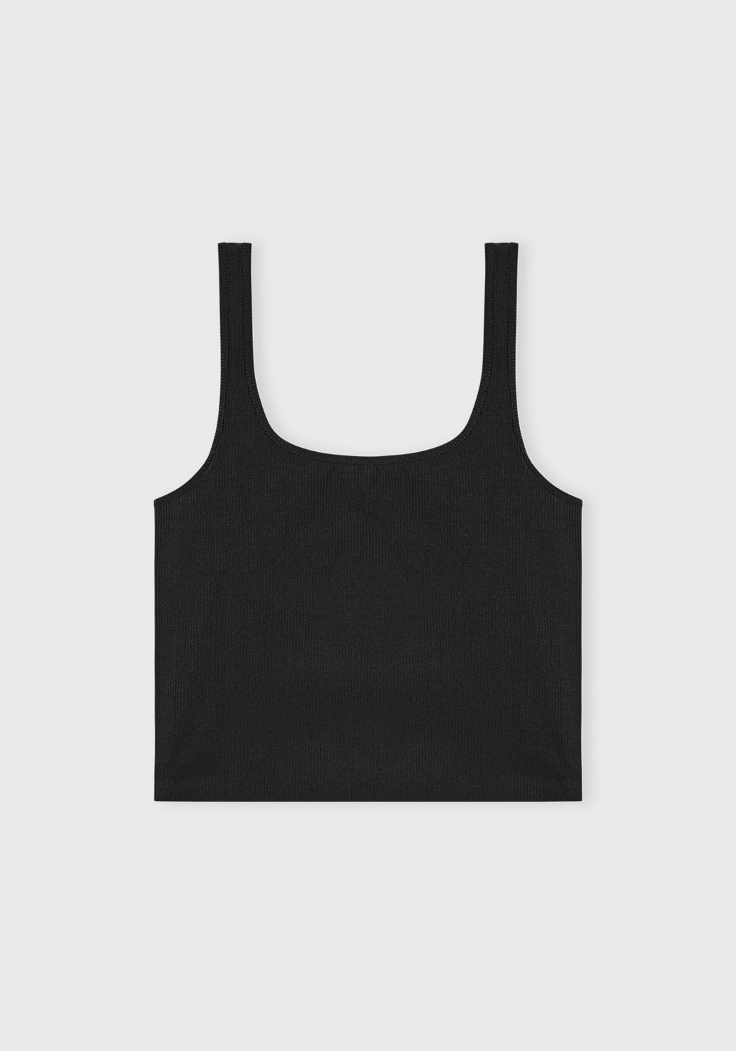 Organic Basics Tank Top Naked Rib Black