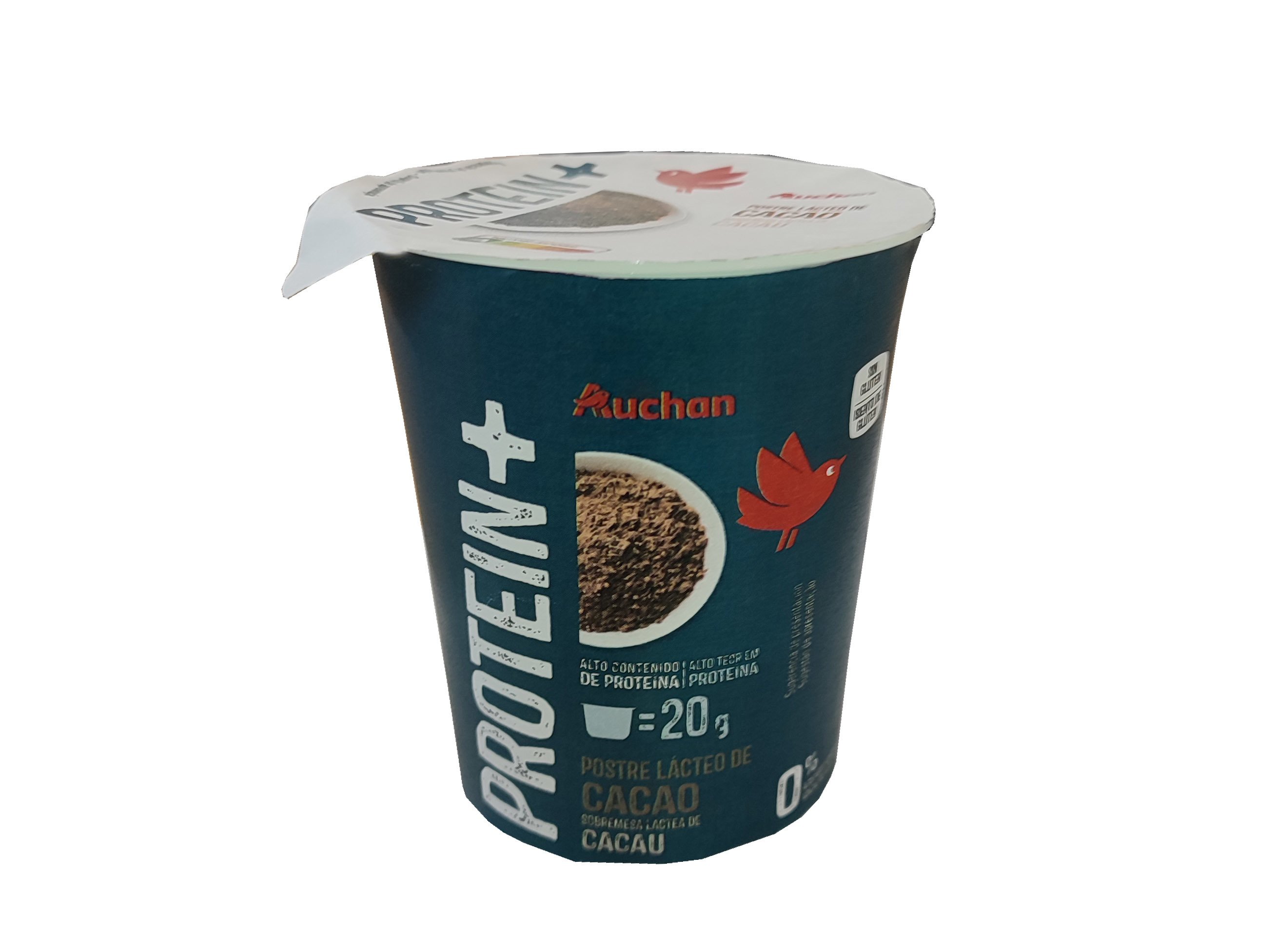 PUDIM AUCHAN PROTEÍNA CACAU 200G