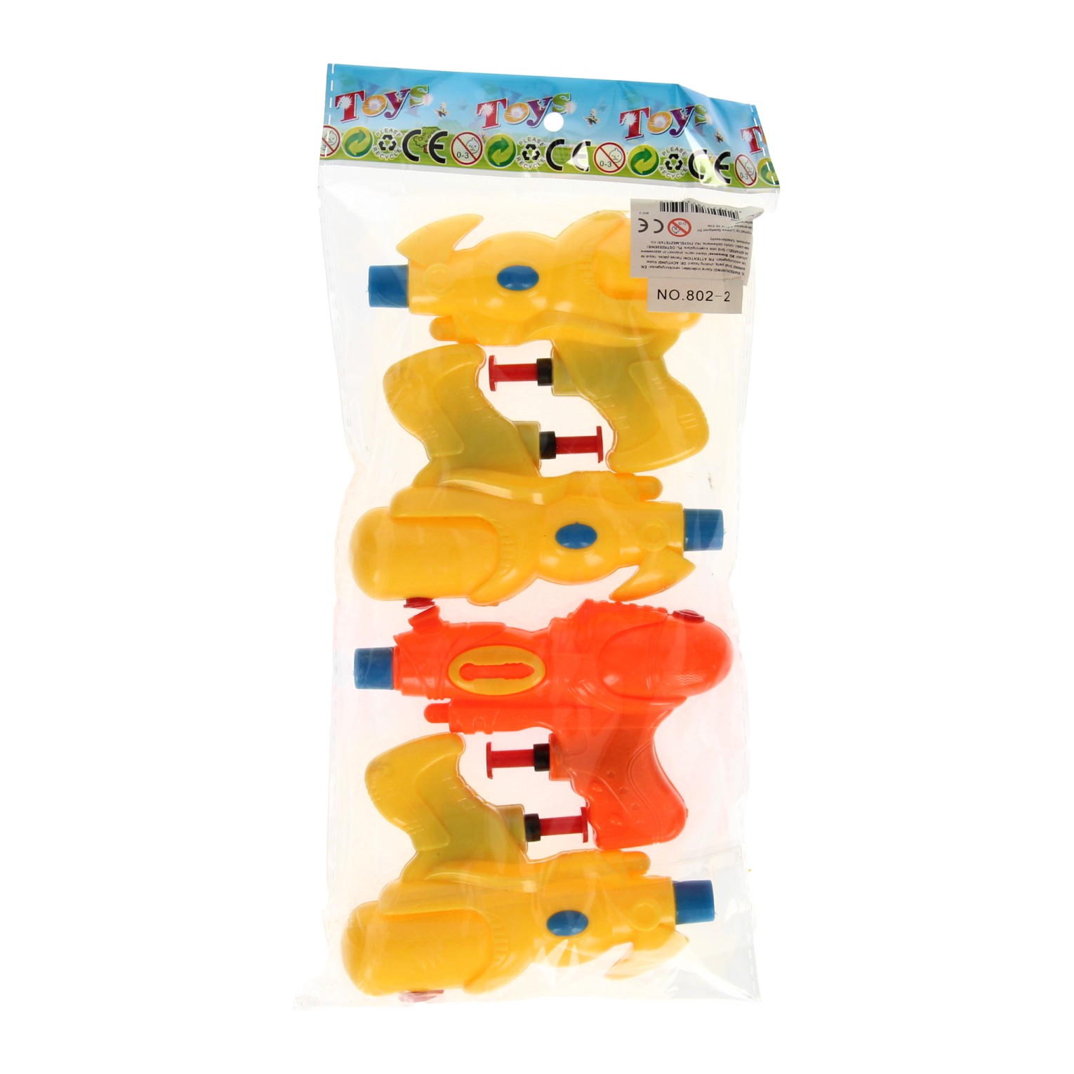 Waterpistooltjes, 4st.