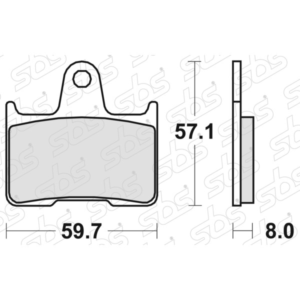 SBS - Plaquettes de frein 715 HF