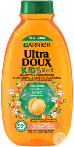 Garnier Ultra Doux Shampoing Et Après-Shampoing 2en1 Enfants Abricot Flacon 250ml
