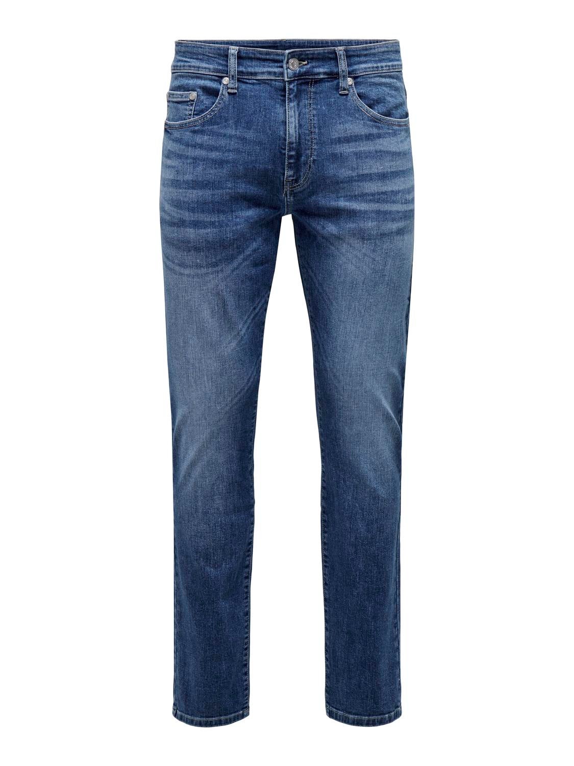 ONSLOOM Mid Rise Slim Fit Jeans Medium Blue Denim