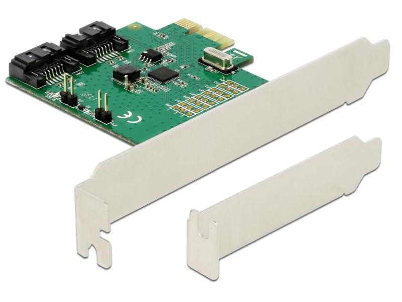 Delock RAID-Controller PCI-Ex1- 2x SATA Chipsatz ASM1061R Delock 2 Port SATA PCI Express Karte mit RAID