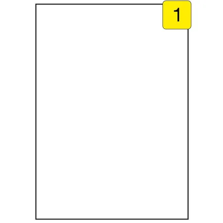 Wäsch Etiketten 100 Blatt DIN A4, 210 x 297 mm, 100 Stück